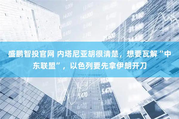 盛鹏智投官网 内塔尼亚胡很清楚，想要瓦解“中东联盟”，以色列要先拿伊朗开刀